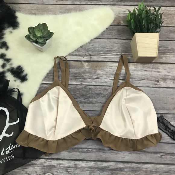 New For Love & Lemons Lucienne Triangle Bra - Picture 2 of 8